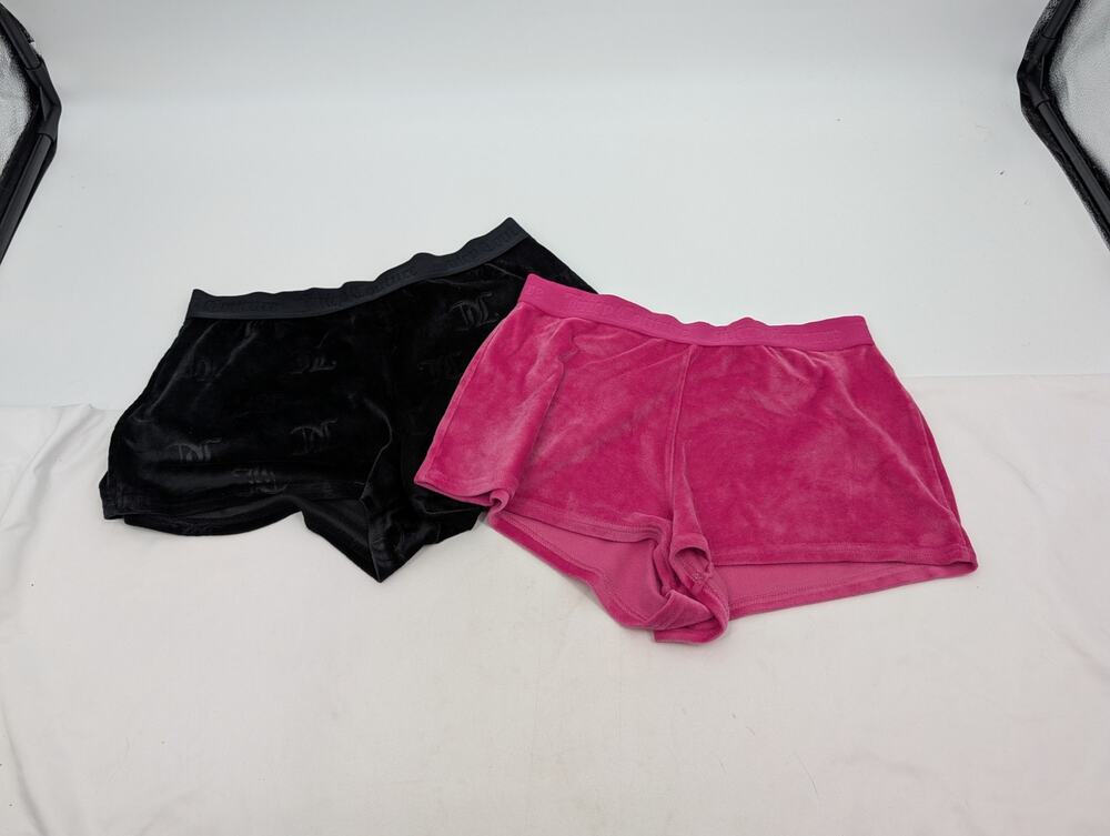 BUNDLE! Juicy Couture Medium Shorts Black Pink Y2K 2000s Retro Comfort Pull On